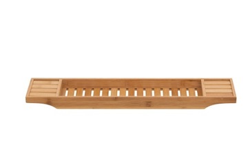 Бамбукова полиця для ванної кімнати з ручками для ванної кімнати