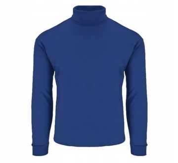 Водолазка детская толстовка рубашка детская блузка синий 140 см модель: K199