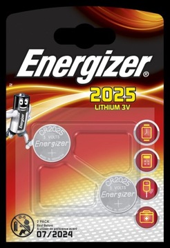 Батарея CR-2025 3V ENERGIZER (2шт)