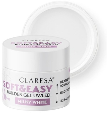 CLARESA Milky WHITE Milky 45G Soft & EASY будівельний гель