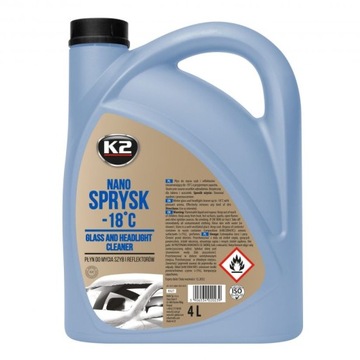 Жидкость для омывателя лобового стекла Зимняя K2 NANO SPRYSK-18C 4L