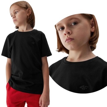 Детская футболка 4F jaw23ttshm0795 черная