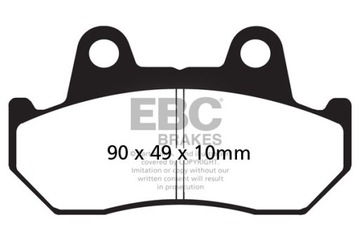 Тормозные колодки EBC FA069V V-PAD (компл. на 1 щит)