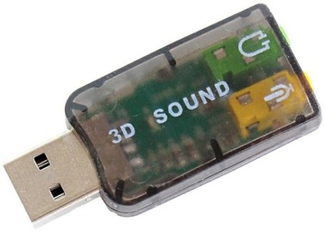 Звукова карта 5.1 3D JACK 3,5 мм для USB