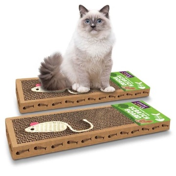 Когтеточка з картону для кішок, маленький картонний горизонтальний килимок для когтеточки