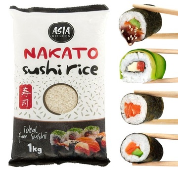 Рис для суши 1 кг - NAKATO Premium Sushi Rice
