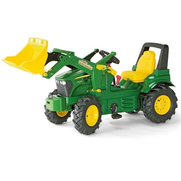 ПЕДАЛЬНЫЙ ТРАКТОР КОВШ ROLLY TOYS ЗЕЛЕНЫЙ ТРАКТОР ТРАКТОР JOHN DEERE KP