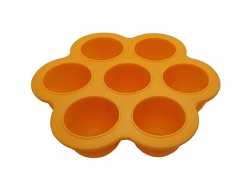Силиконовая форма для заморозки оранжевая