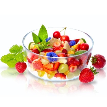 KADAX чаша салатница стеклянная чаша для салата фрукты 19 см