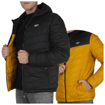 Куртка 4F мужская зимняя двусторонняя черная R. S