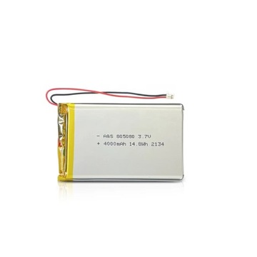 Аккумуляторная батарея Li-Poly 4000mAh 3.7 V jst 805080