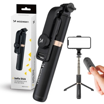 WOZINSKY SELFIE STICK ТЕЛЕСКОПИЧЕСКАЯ + BLUETOOTH ПУЛЬТ ДИСТАНЦИОННОГО УПРАВЛЕНИЯ