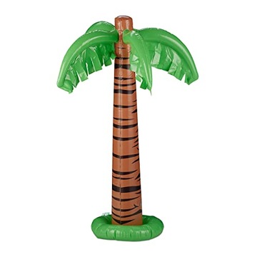Relaxdays Inflatable Palm Tree, Cool Pool Decor, Blow Up Coconut Tree, Summ
