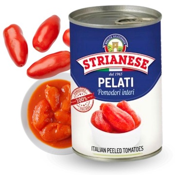 Очищенные от кожуры помидоры Strianese итальянские Pelati 400 г