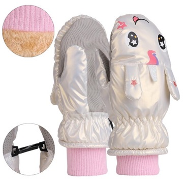 Лижні рукавички для дівчаток Ortalion зимові товсті теплі 19 MORAJ