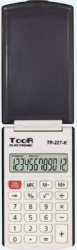 12-позиційний кишеньковий калькулятор з розкладачкою TOOR