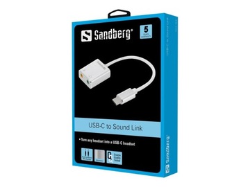 SANDBERG 136-26 Sandberg USB-C - Sound адаптер