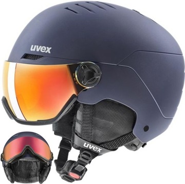 Лыжный шлем Uvex Wanted Visor, р. 54-58 см