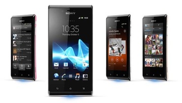 Чорний SONY XPERIA J ST26i-LCD-материнська плата-акумулятор