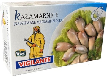 Кальмар (фаршированный) в масле 115 г VIGILANTE
