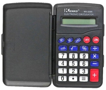 Міні маленький калькулятор замикається розкладачка офісний ручний чорний кишеньковий