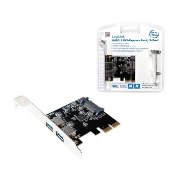 Контролер USB 3.1 LogiLink PC0080 PCIe 2x USB 3.1