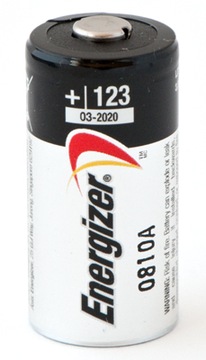 1x літієва батарея CR123 123 ENERGIZER 3V DL123