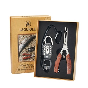 Набор рыболовных рыболовных ручек плоскогубцы нож LAGUIOLE для подарка для