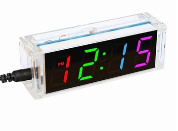 Светодиодные настольные часы с термометром 5V DIY RGB