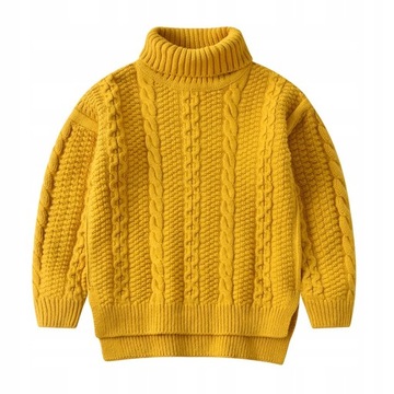 Бавовняний светр з високим коміром 0В1