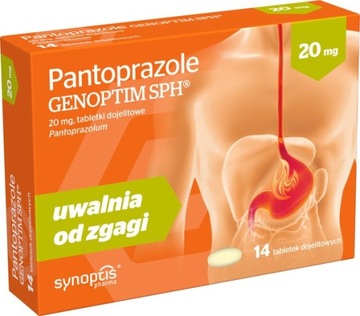 Пантопразол Геноптим SPH 14TABL. изжога желудка