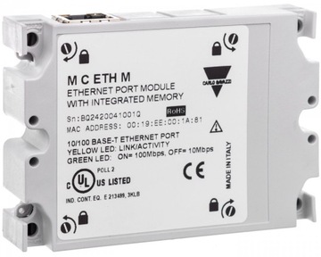 Модуль Зв'язку Modbus TCP / IP MCETHM