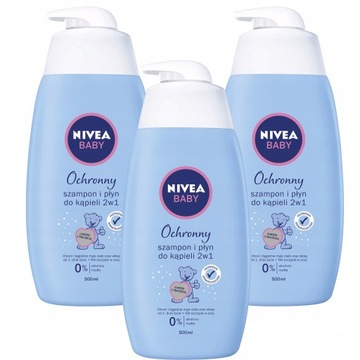 2в1 дитячий шампунь NIVEA BABY 3X500ML