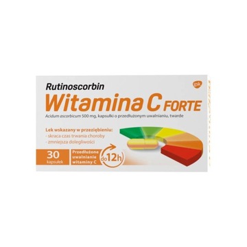 Рутіноскорбін Вітамін з Форте 500 мг, 30 капсул