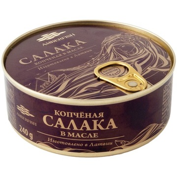 Салака копчена в олії Amberfish 0,24 кг