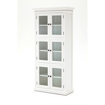 Галифакс витрина с 6 стеклянными дверями белый.