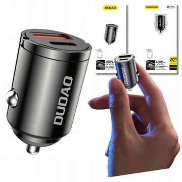 МІНІ USB C 48W QC PD АВТОМОБІЛЬНИЙ ЗАРЯДНИЙ ПРИСТРІЙ МІНІ USB ПРИКУРЮВАЧ