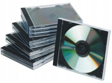 Коробки для CD/DVD прозрачные-10 шт.