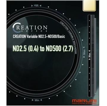 MARUMI Creation Vari-ND 2.5-500 82mm Basic