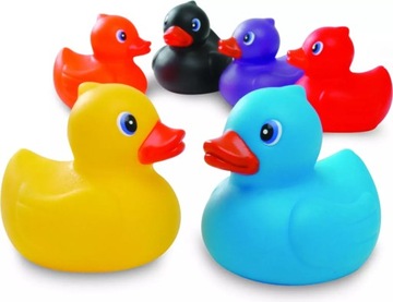 Набір качок гумові іграшки для ванної води без отворів EDDY TOYS x6