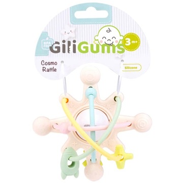 GILIGUMS СИЛИКОНОВАЯ ПОГРЕМУШКА КОСМОС
