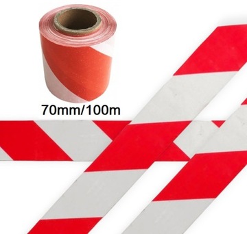 Біло-червона попереджувальна стрічка 100 м для будівництва марафонів