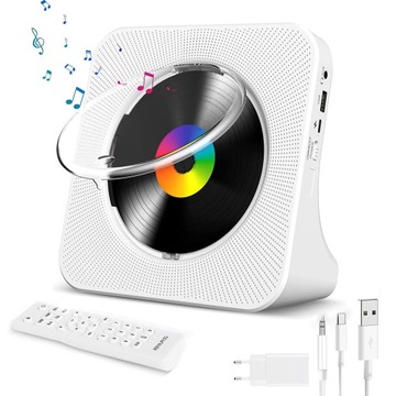 РАДИО CD-ПЛЕЕР BLUETOOTH С ДИНАМИКОМ С FM AUX / USB С ПУЛЬТОМ ДИСТАНЦИОННОГО УПРАВЛЕНИЯ