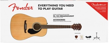 Fender FA-125 Drednought Pack Natural гитара
