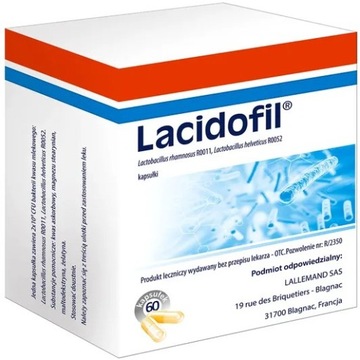 Лацидофил пробиотик 60 капсул