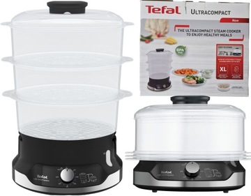 Пароварка Tefal UltraCompact VC2048 800w 9L 3 контейнера скороварка