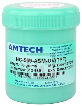 Флюс для пайки SMD BGA AMTECH NC-559-ASM-TPF (UV) 100 г