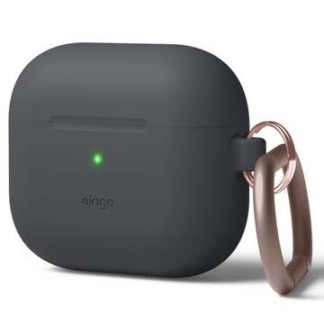 ELAGO чехол силиконовый чехол с карабином для AirPods 3