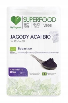 BEORGANIC Эко ягоды асаи био порошок 100 г