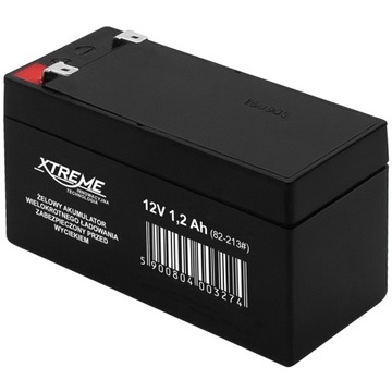 Акумуляторна батарея Xtreme AGM 12V 1.2 Ah (Розмір 1.3 Ah) UPS